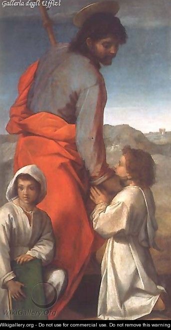 St. James with Two Children - Andrea Del Sarto
