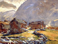 Simplon Pass: Chalets - John Singer Sargent