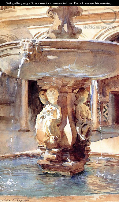 Spanish Fountain - John Singer Sargent