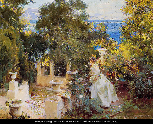 A Garden in Corfu - John Singer Sargent