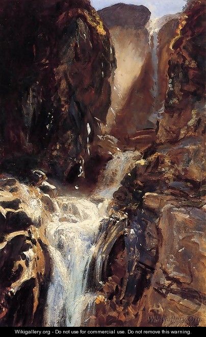 A Waterfall - John Singer Sargent