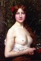 Fleurs des Champs (or Half-Length Demi-Nude) - Jules Joseph Lefebvre