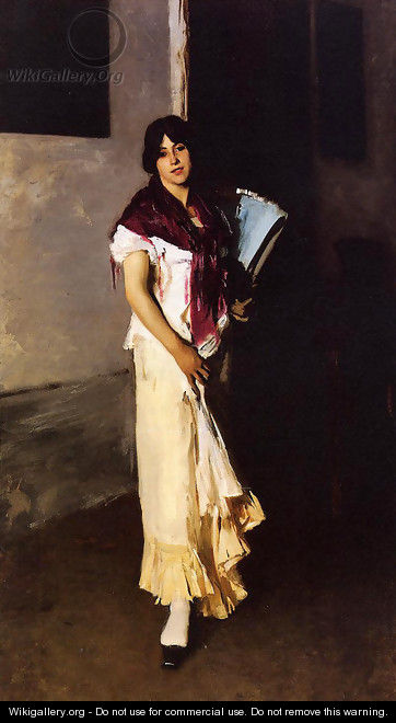 Italian Girl with Fan - John Singer Sargent