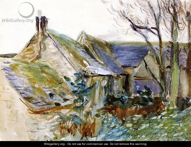 Cottage at Fairford, Gloucestershire - John Singer Sargent