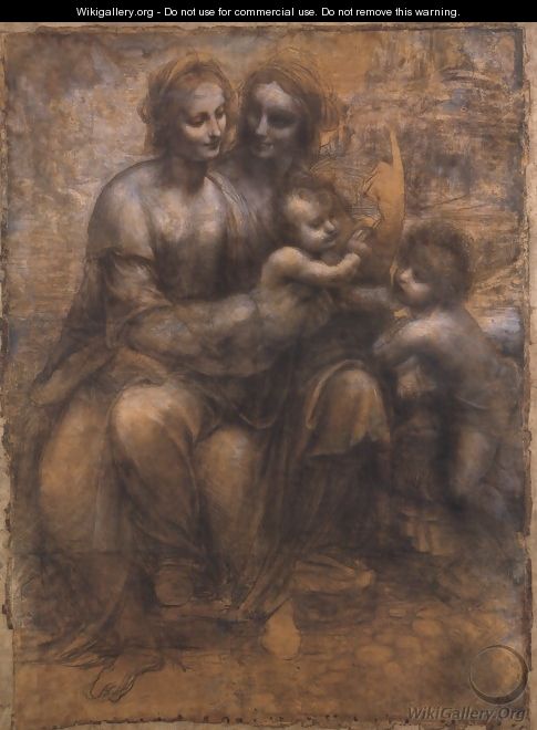 Madonna and Child with St Anne and the Young St John - Leonardo Da Vinci