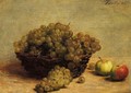 Nature Morte: Raisin et Pommes d'Api - Ignace Henri Jean Fantin-Latour