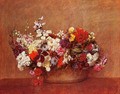 Flowers in a Bowl - Ignace Henri Jean Fantin-Latour