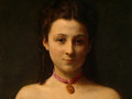 Mademoiselle de Fitz-James [detail: 1] - Ignace Henri Jean Fantin-Latour