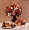 Flowers and Fruit - Ignace Henri Jean Fantin-Latour