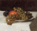 Apples and Grapes - Ignace Henri Jean Fantin-Latour