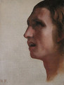 Tête d'homme de profil (Head of a man in profile) - Jean Hippolyte Flandrin