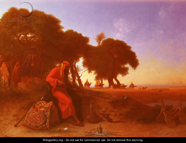 An Arab Encampment - Charles Théodore Frère