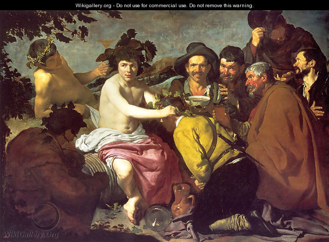 Los Borrachos (The Drunkards) (or The Triumph of Bacchus) - Diego Rodriguez de Silva y Velazquez