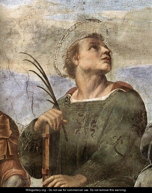 Disputation of the Holy Sacrament (La Disputa) [detail: 5] - Raphael