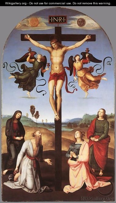 Crucifixion (Città di Castello Altarpiece) - Raphael