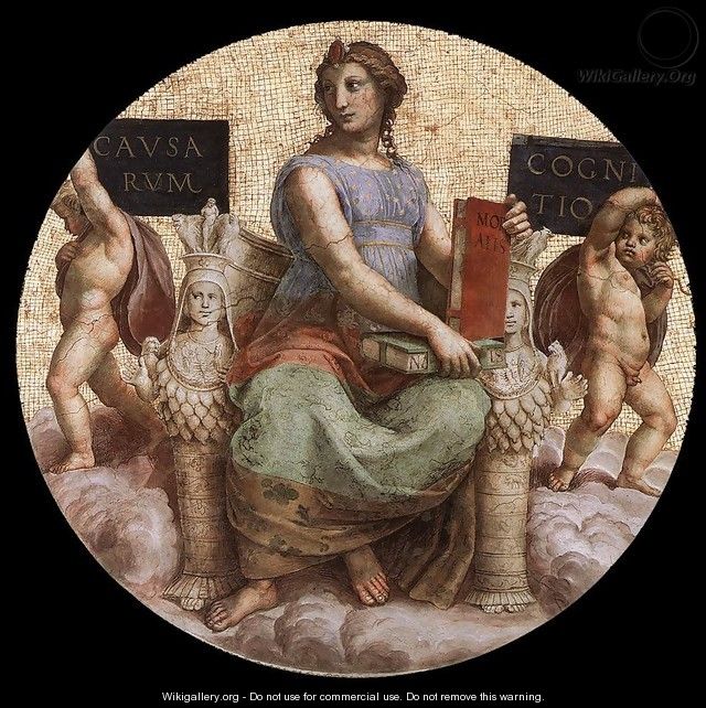 The Stanza della Segnatura Ceiling: Philosophy - Raphael