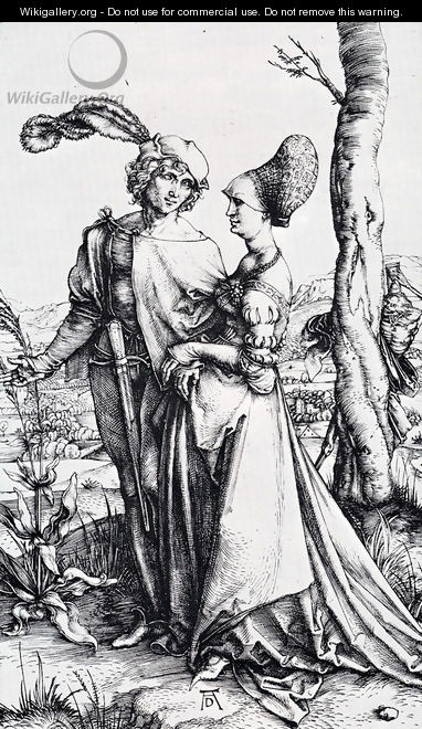 Young Couple Threatened By Death (or The Promenade) - Albrecht Durer