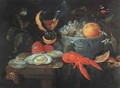 Still Life with Fruit and Shellfish - Jan van Kessel