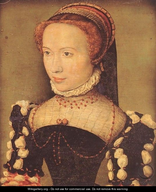 Portrait of Gabrielle de Rochechouart - Corneille De Lyon