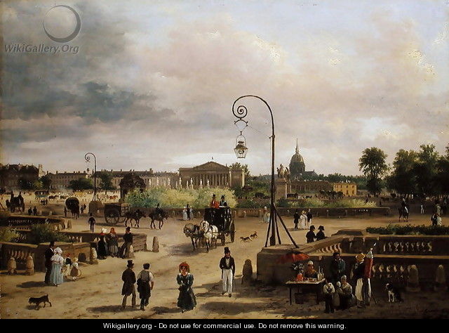 La Place de la Concorde in 1829 - Guiseppe Canella