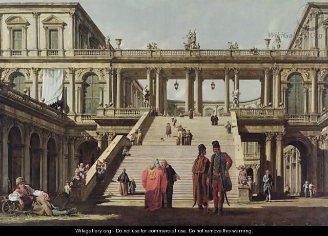 Castle Courtyard, 1762 - Bernardo Bellotto (Canaletto)