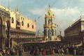 Venice- the Giovedi Grasso Festival in the Piazzetta, 1750s - Studio of Canaletto, Antonio