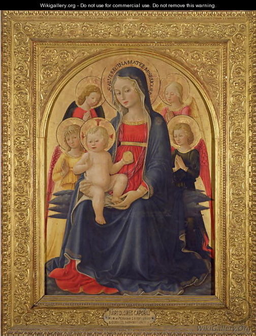 Madonna and Child with Angels, c.1467 - Bartolomeo Caporali
