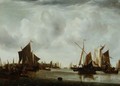 Ships at Anchor in a Calm - Jan Van De Capelle