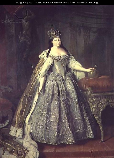 Portrait of the Empress Anna Ivanovna (1693-1740) 1730 - Louis Caravaque