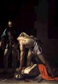 The Decapitation of St. John the Baptist, 1608 (detail-2) - Caravaggio