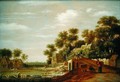 Village Scene with Travellers Resting - Rafel Govertsz Camphuysen