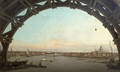 London seen through an arch of Westminster Bridge, 1746-47 - (Giovanni Antonio Canal) Canaletto