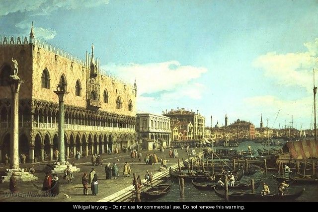 View along the Riva degli Schiavoni, c.1740-5 - (Giovanni Antonio Canal) Canaletto