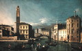 Canal Scene, Venice - (Giovanni Antonio Canal) Canaletto
