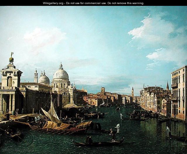 Entrance to the Grand Canal: Looking West, c.1738-42 - (Giovanni Antonio Canal) Canaletto