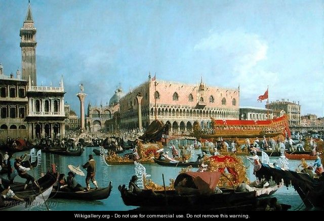 The Bucintoro returning to the Molo - (Giovanni Antonio Canal) Canaletto