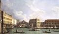View of the Rialto Bridge, from the North, c.1734-35 - (Giovanni Antonio Canal) Canaletto