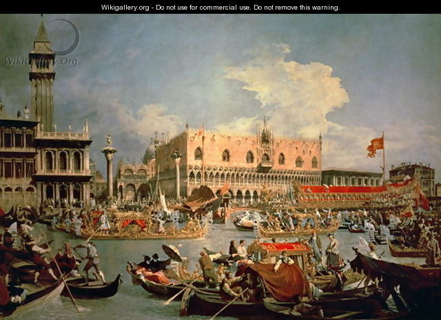 Return of the Bucintoro on Ascension Day - (Giovanni Antonio Canal) Canaletto
