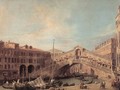 Grand Canal: The Rialto Bridge from the South - (Giovanni Antonio Canal) Canaletto