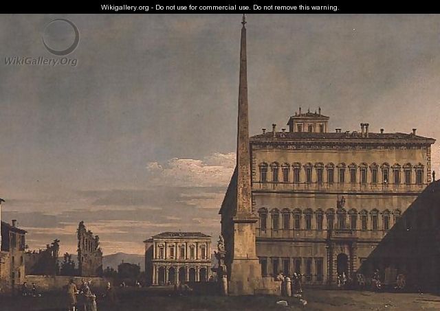 Piazza di San Giovanni in Latero, Rome - (Giovanni Antonio Canal) Canaletto
