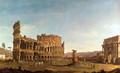 Colosseum and Arch of Constantine, Rome - (Giovanni Antonio Canal) Canaletto