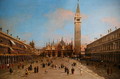 Piazza San Marco looking towards the Basilica di San Marco - (Giovanni Antonio Canal) Canaletto