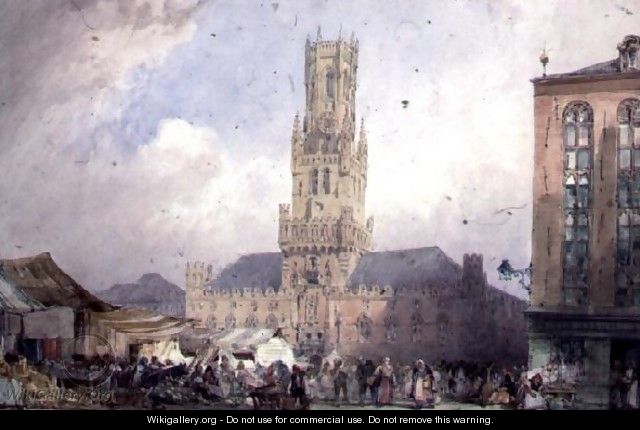 The Town Hall, Bruges - William Callow