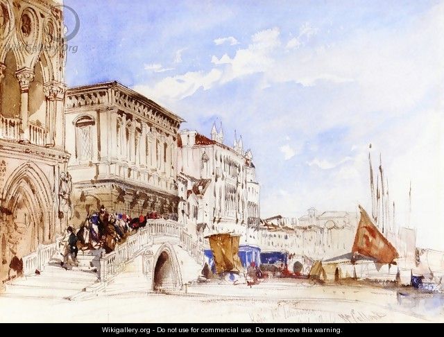 Riva degli Schiavoni, Venice 1846 - William Callow