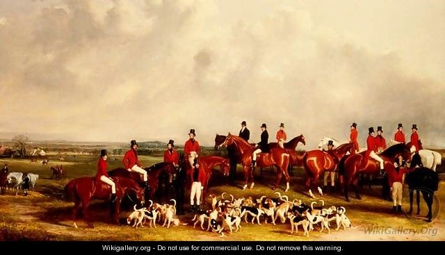The Meet of the Buck Hounds, c.1845 - Henry Calvert