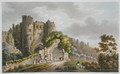 Carisbrook Castle, from 'The Isle of Wight Illustrated, in a Series of Coloured Views' - Frederick Calvert