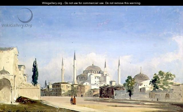 Haghia Sophia, Constantinople, 1843 - Ippolito Caffi