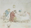 Illustration of Animals' Tea Party - Randolph Caldecott