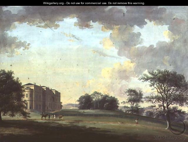 Highcliffe, near Christchurch: the Entrance Front with Horse and Carriage - Adam Callander