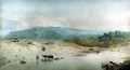 View in Yorkshire, River and Cattle - Sir Augustus Wall Callcott